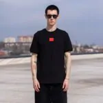 Чоловіча футболка, Hugo чорна. Оригінал.