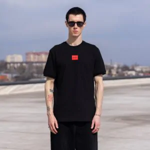 Чоловіча футболка, Hugo чорна. Оригінал.