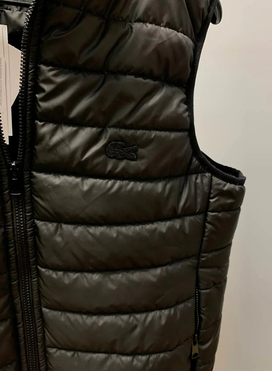Жилетка lite black Lacoste чоловіча. - Зображення 3