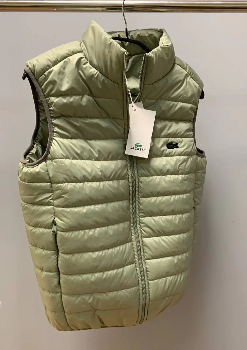 Жилетка lite black Lacoste чоловіча олівка. - Зображення 3
